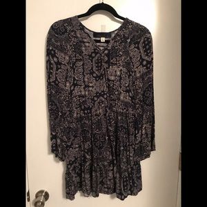 Paisley tunic dress